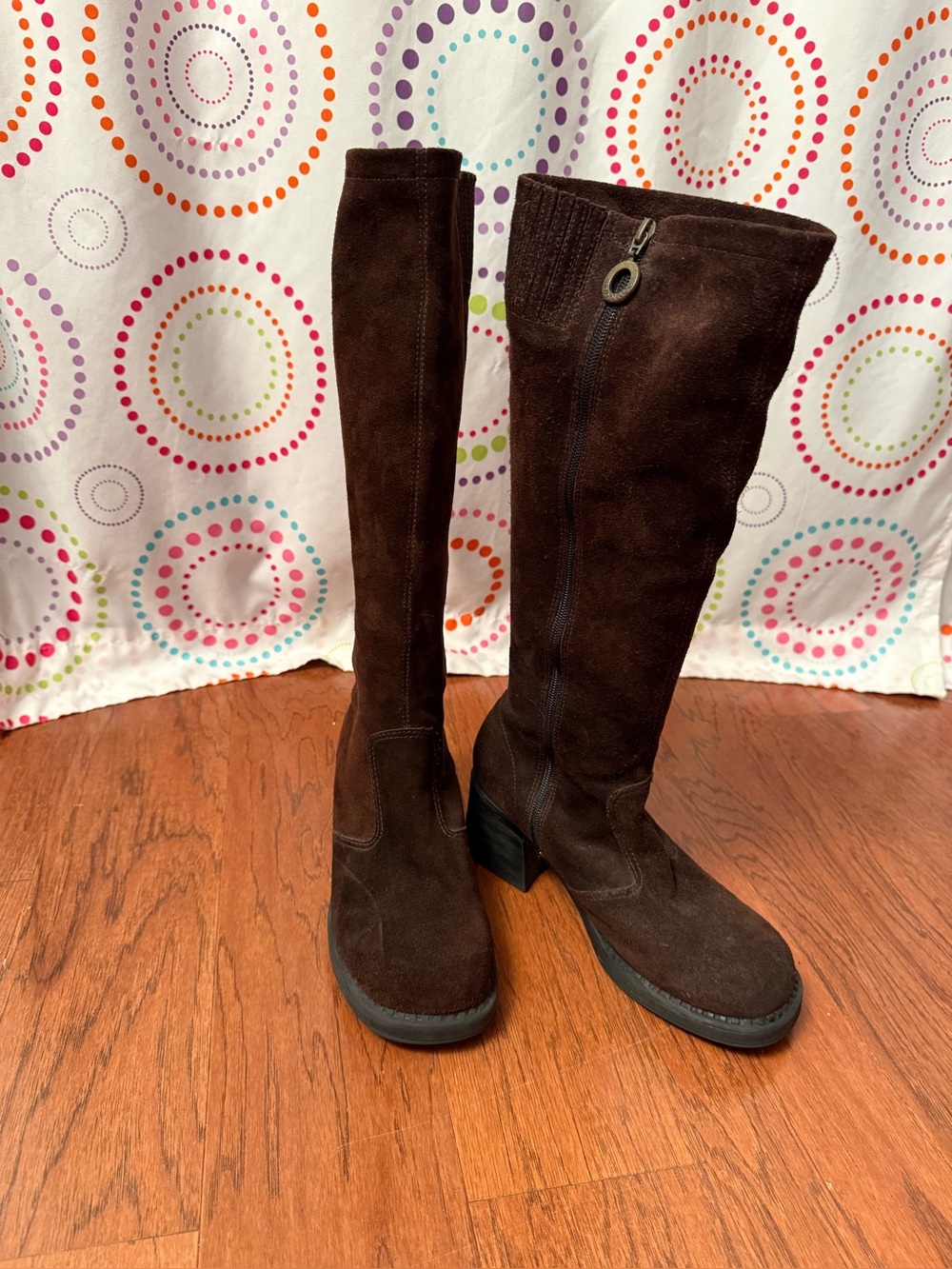 Zodiac Dark Brown Suede Over-the-Knee Boots size 9